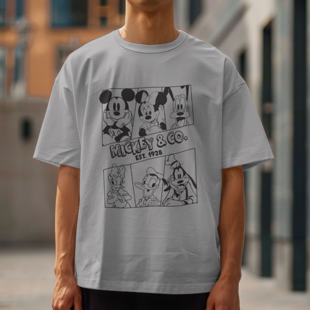 Unisex oversized Mickey & co Tshirt