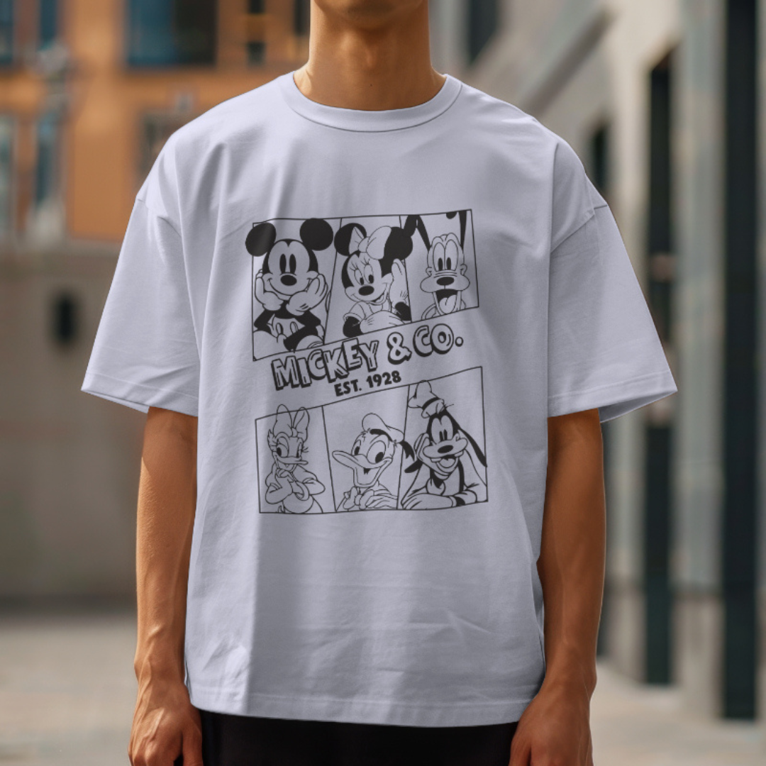 Unisex oversized Mickey & co Tshirt