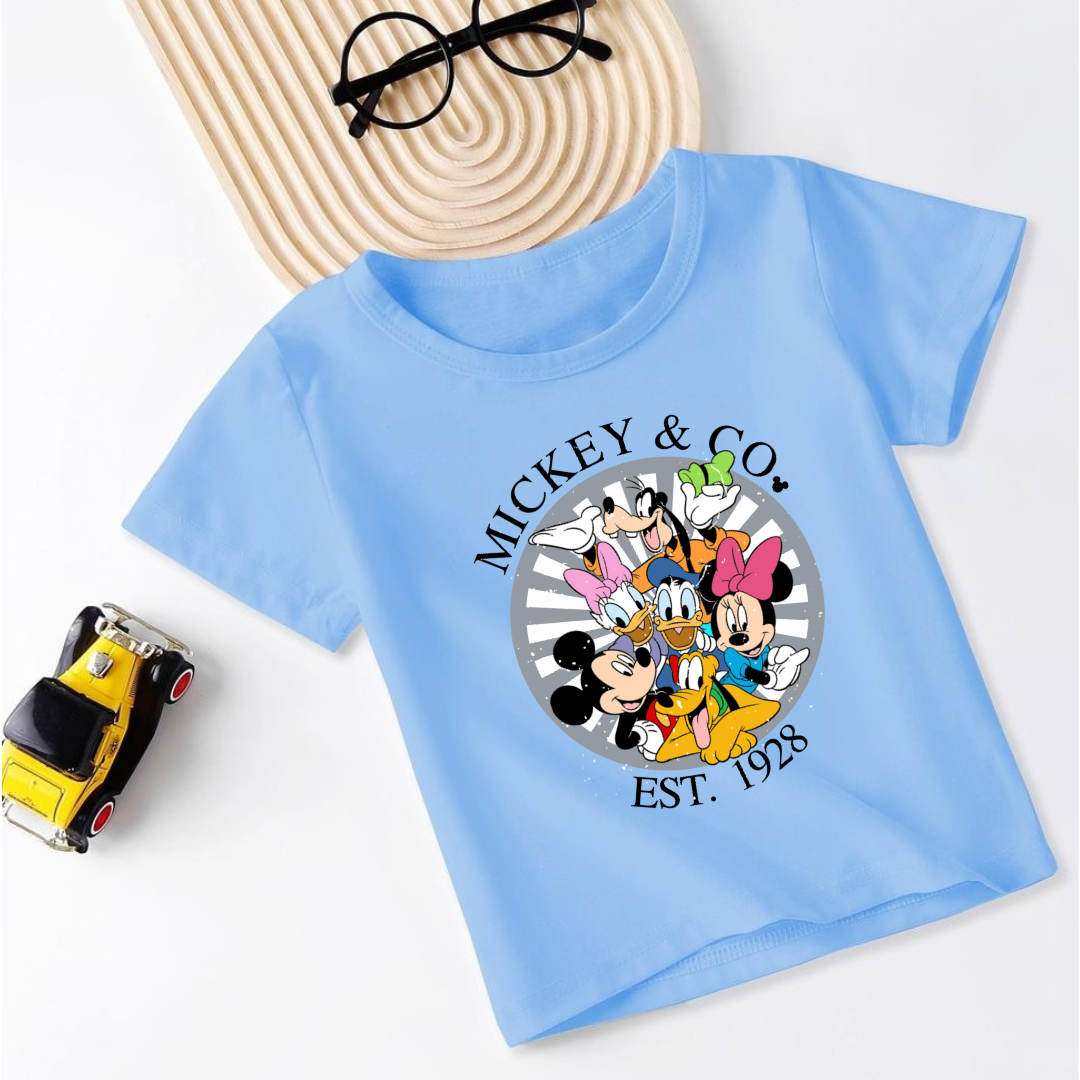 Unisex Kids Mickey & co Tshirt