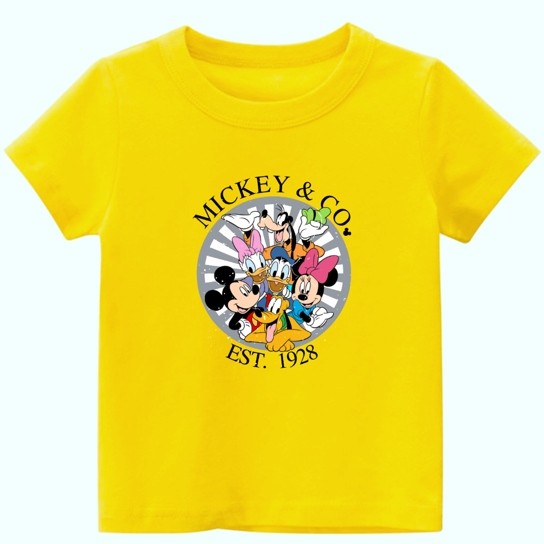 Unisex Kids Mickey & co Tshirt