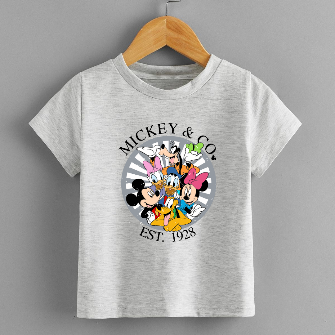 Unisex Kids Mickey & co Tshirt
