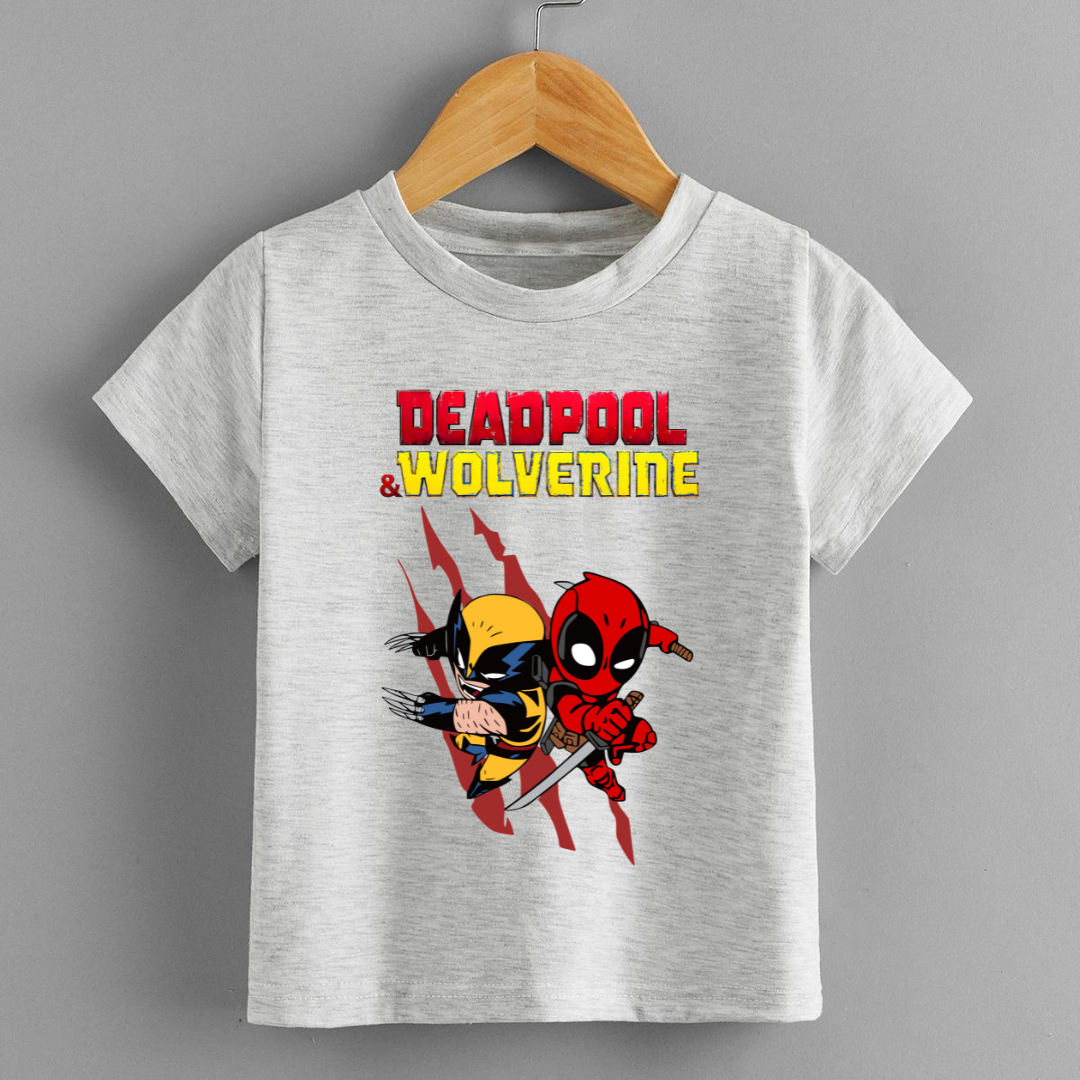 kids Boys T-shirt , kids Girls T shirt, Baby T-shirt, kids clothing , boys clothing, Girls clothing, kids Baby t-shirt , k, baby clothing , new born baby clothes, kids wear, children clothing, best children clothing online, best kids clothing online ,best boys clothing online, best girls' clothing online, best baby clothing online , whole sale kids t-shirt , premium kids t-shirt ,kids printed t-shirt, boys printed t-shirt, baby printed t-shirt, best kids t-shirt, Deadpool & wolverine kids tshirt grey