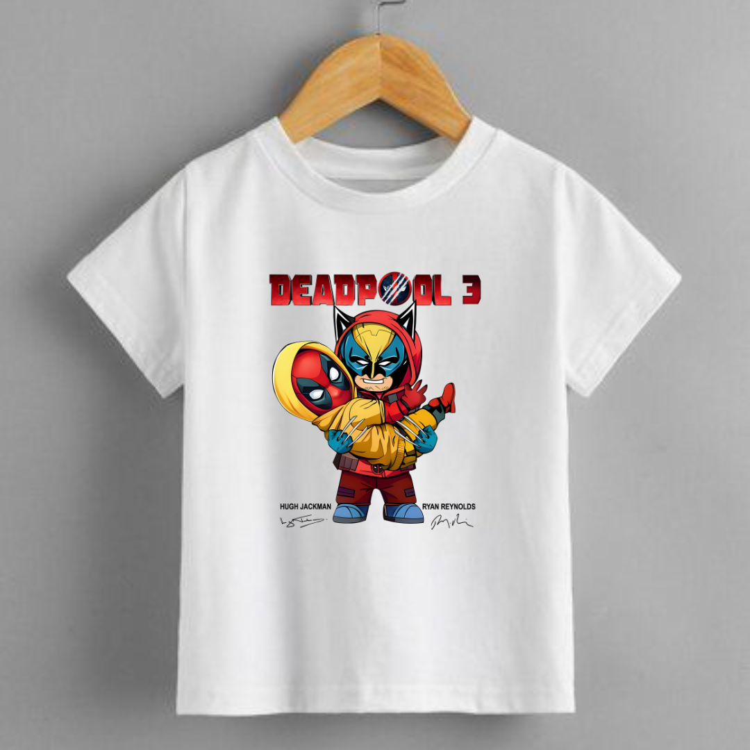 Unisex Kids Wolverine & Deadpool Tshirt