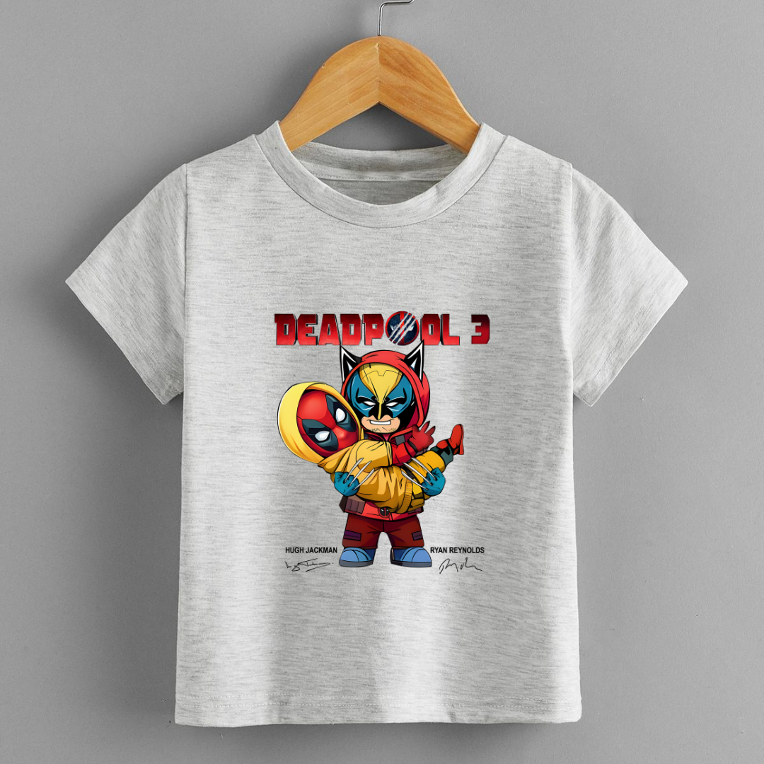 Unisex Kids Wolverine & Deadpool Tshirt