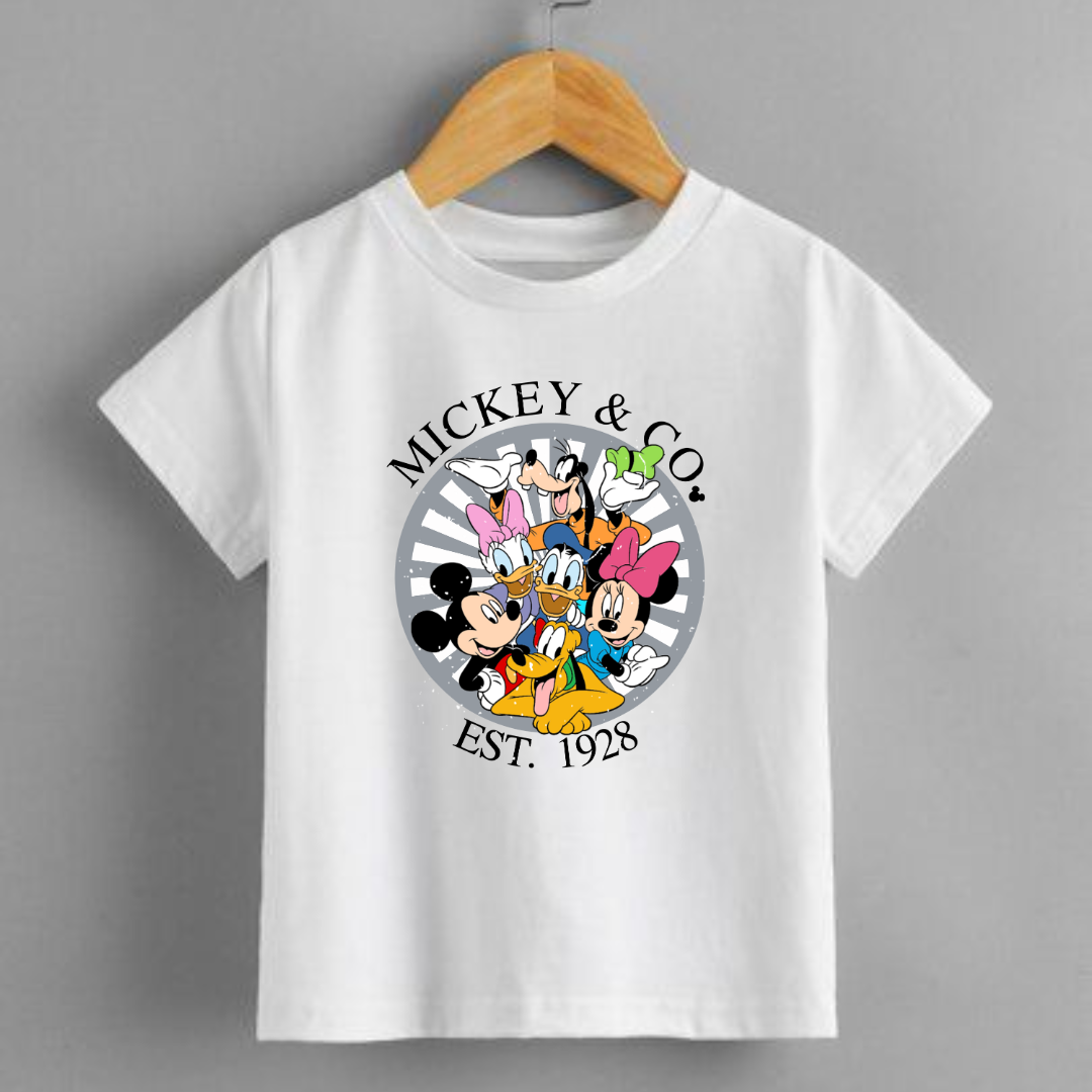 Unisex Kids Mickey & co Tshirt