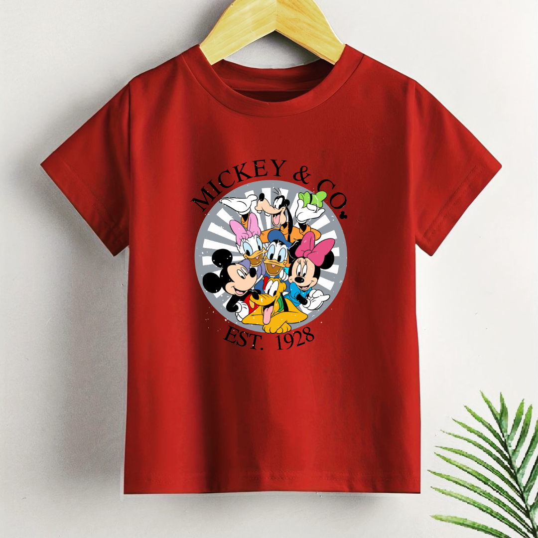 Unisex Kids Mickey & co Tshirt