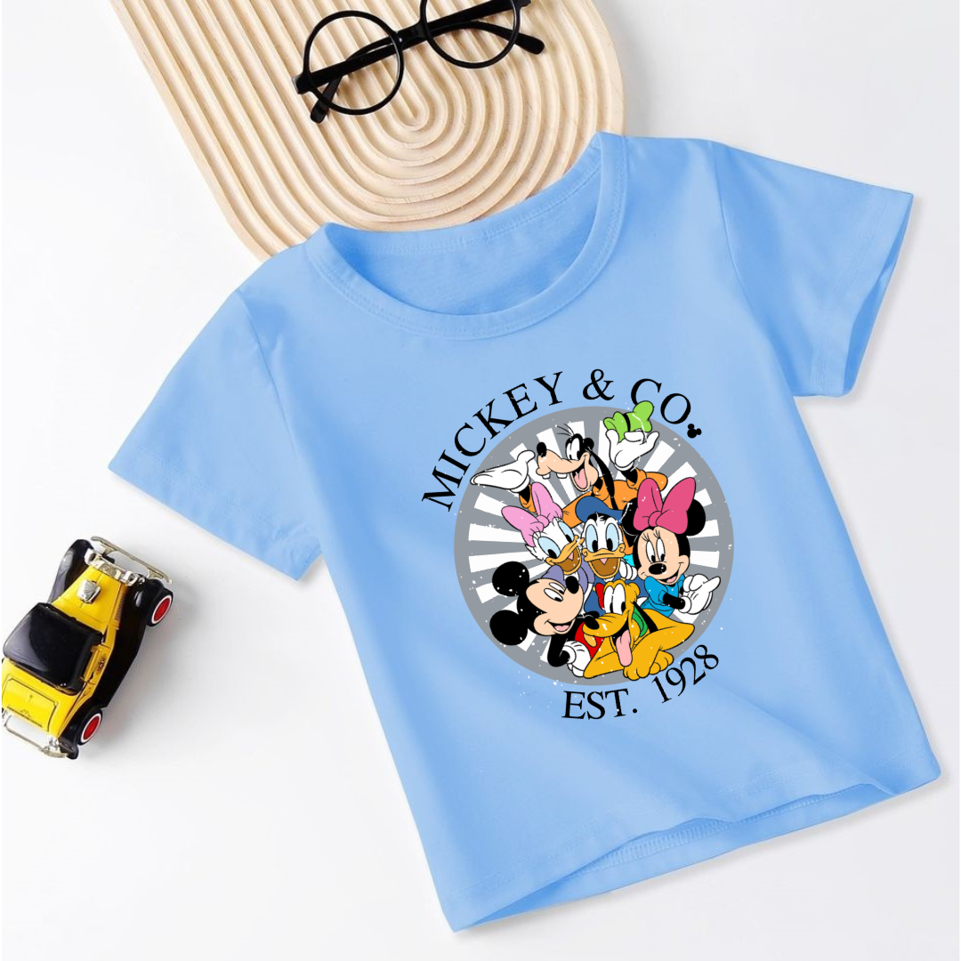 Unisex Kids Mickey & co Tees