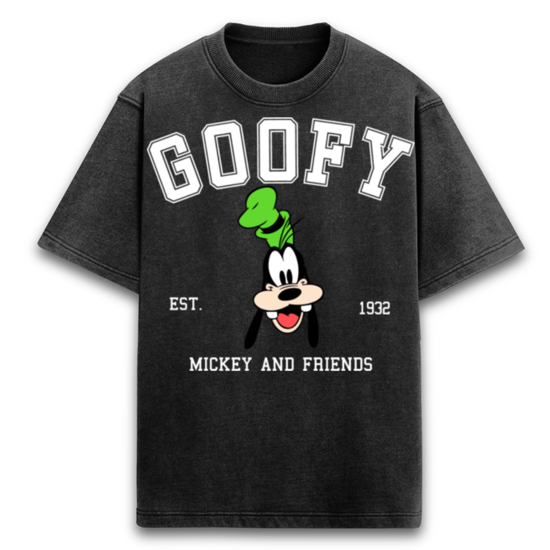 Unisex Oversized Acid wash Goofy T-shirt