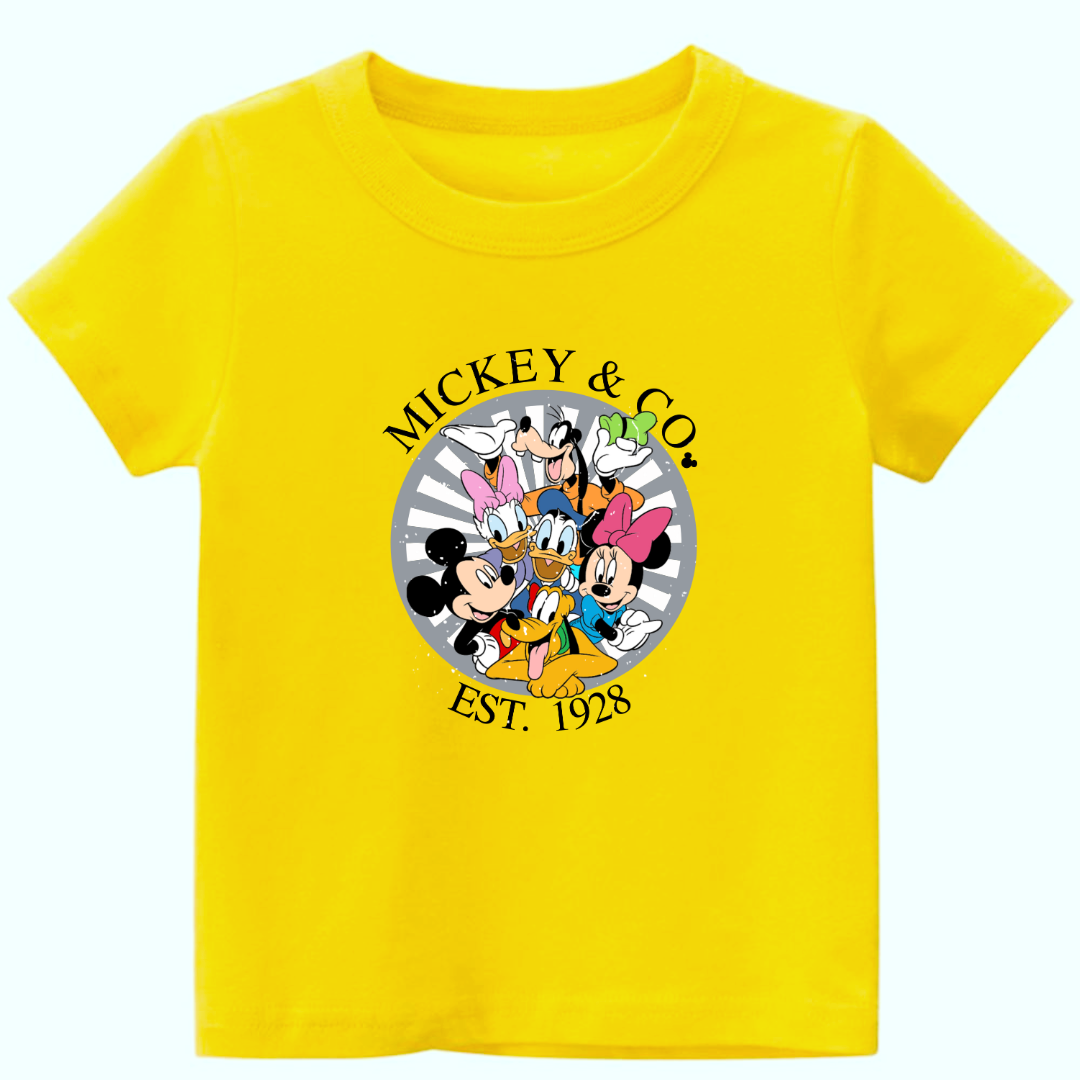 Unisex Kids Mickey & co Tees