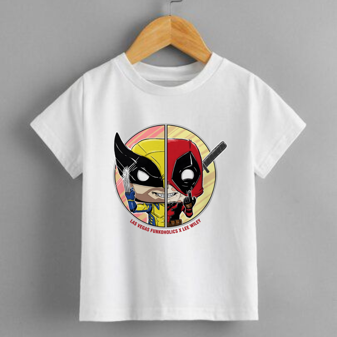 Unisex kid's t-shirt, T-shirt for kids, T-shirt for boys, Kids T-shirt, T-shirt for girls, T-shirt for baby, Deadpool & wolverine T-Shirt, Deadpool & wolverine T-Shirt for kids, white kids t-shirt,Kids T-shirt, kids Boys T-shirt , kids Girls T shirt, Baby T-shirt, kids clothing , boys clothing, Girls clothing, kids Baby t-shirt , kids Baby outfit, baby clothing , new born baby clothes, kids wear, children clothing, best children clothing online, best kids clothing online ,best boys clothing online, best gir