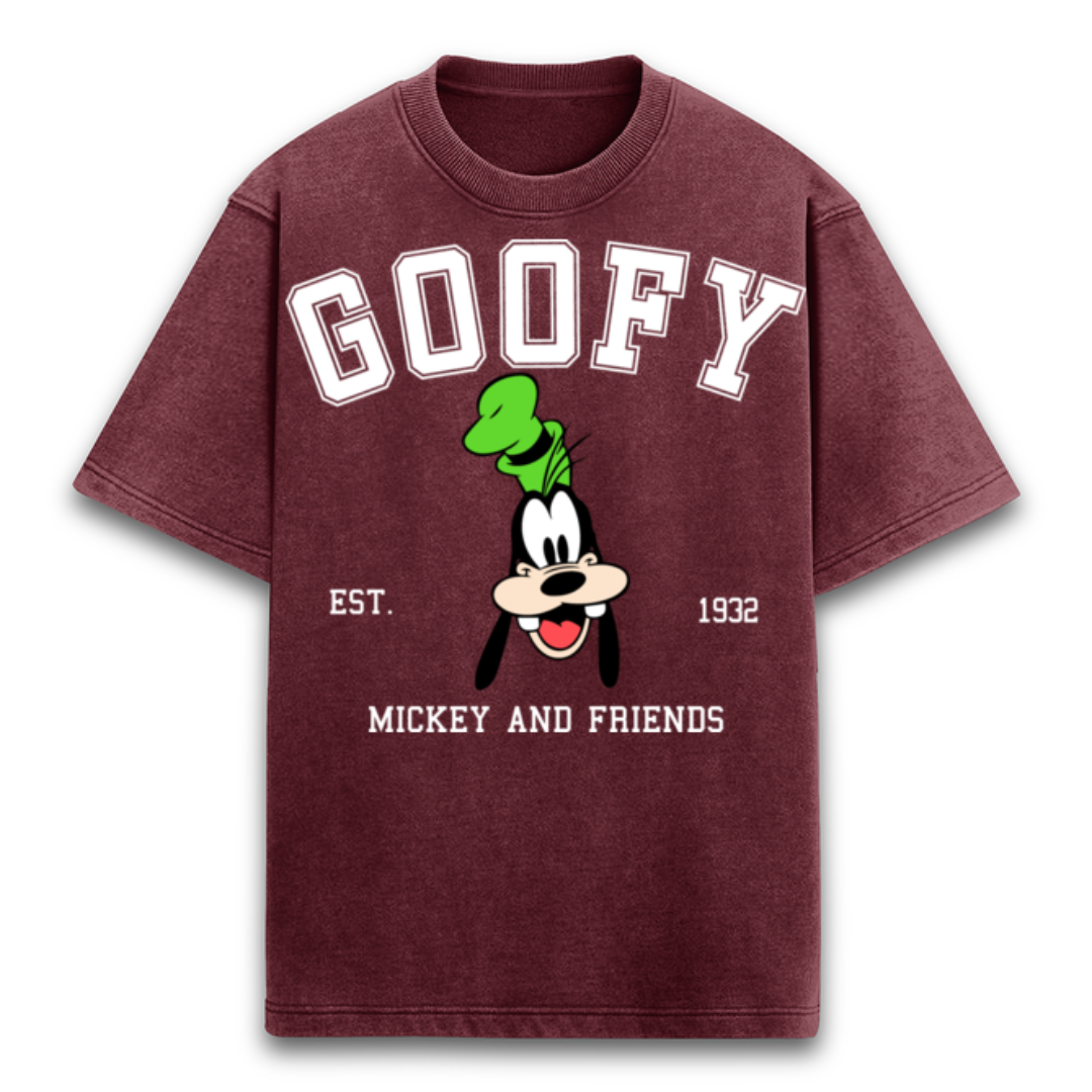 Unisex Oversized Acid wash Goofy T-shirt