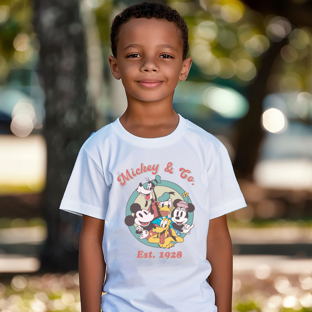 Unisex Kids t shirt disney & co