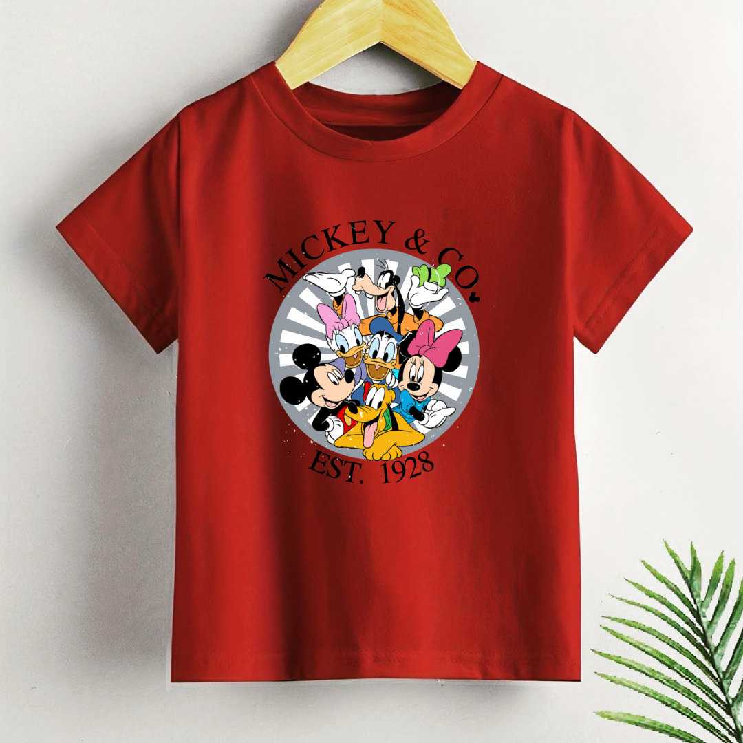 Unisex Kids Mickey & co Tees