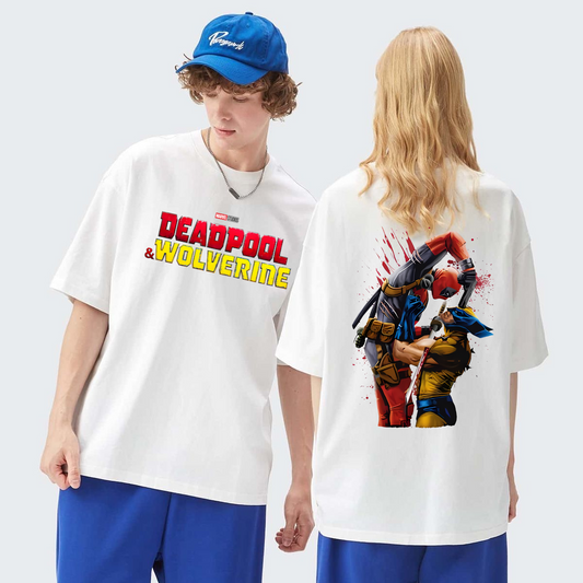 Unisex Oversized Deadpool & Wolverine Tees