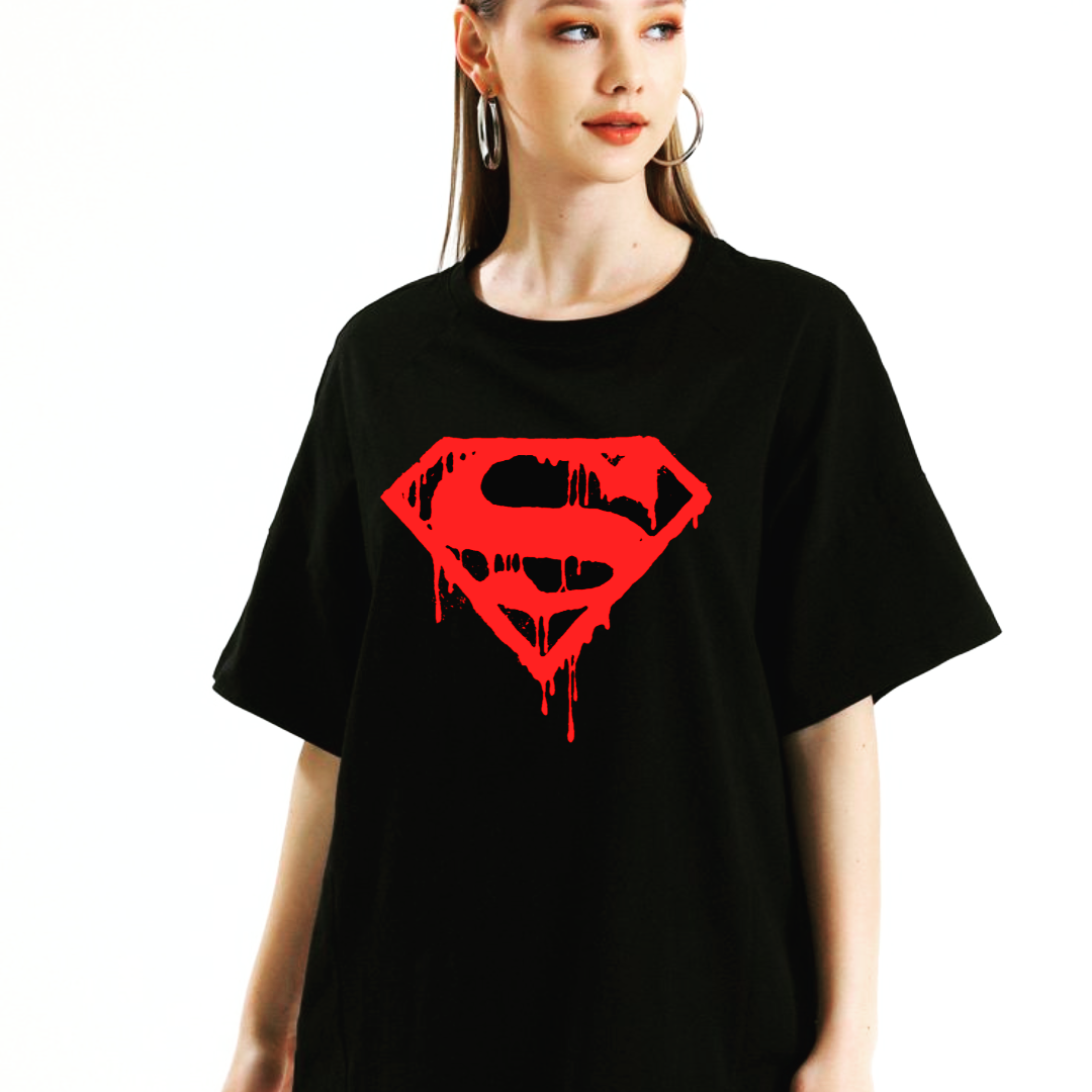 Unisex Oversized Bloody Superman T-shirt